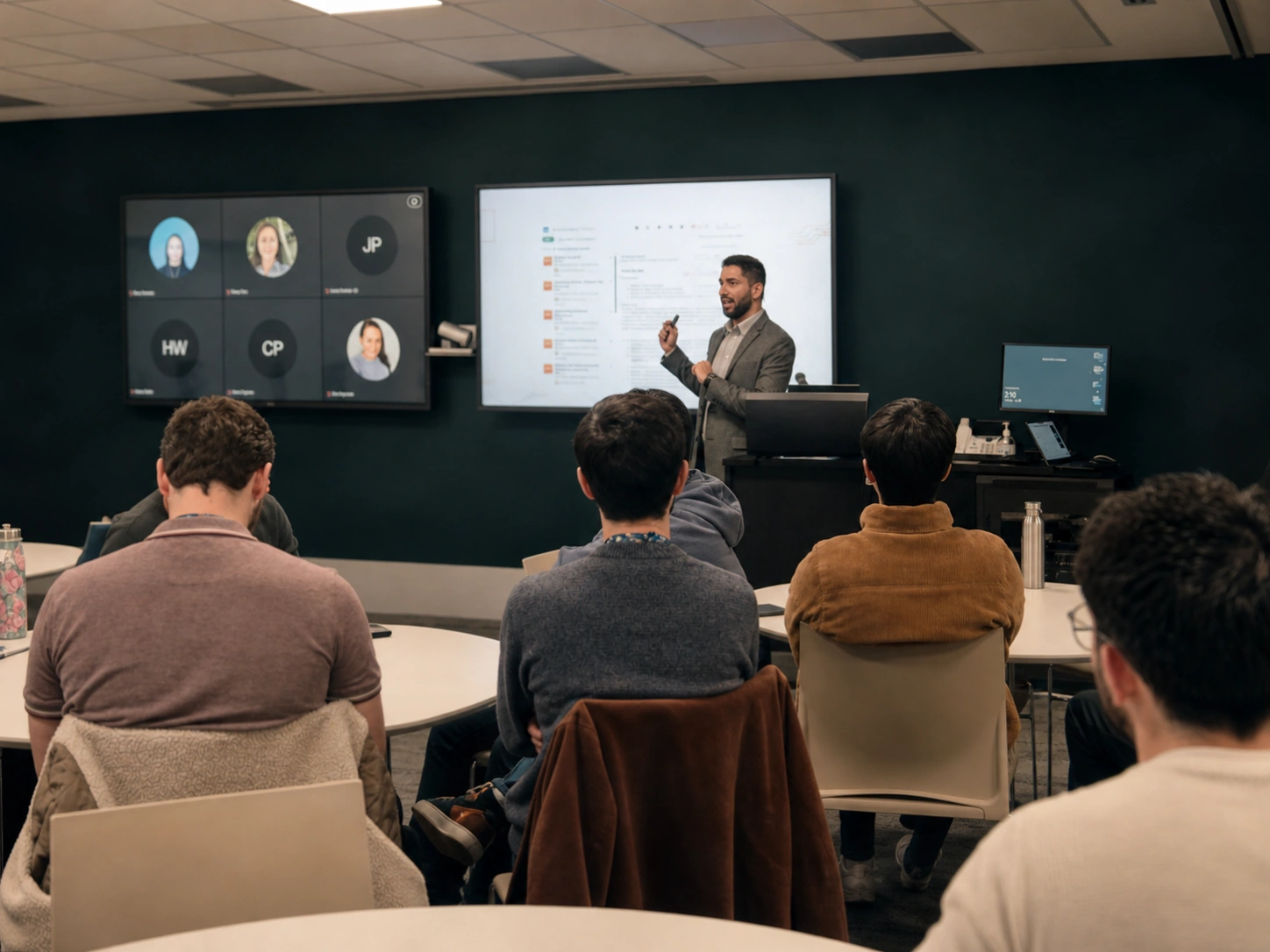 Jenish Pandya facilitating an AI Execution Sprint session with a client team